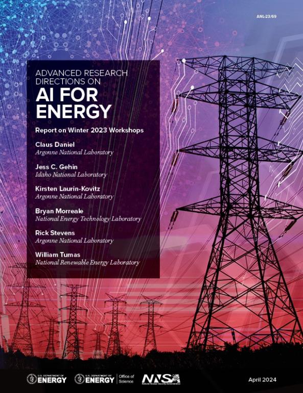 The AI for Energy Report provides a framework for using AI to accelerate decarbonization of the U.S. economy. Credit: Argonne National Laboratory