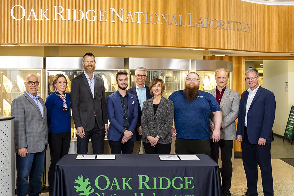 The leadership and licensing team behind AMIGO. Credit: Carlos Jones/ORNL, U.S. Dept. of Energy