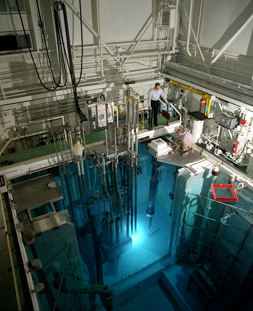 Inside the Bulk Shielding Reactor.