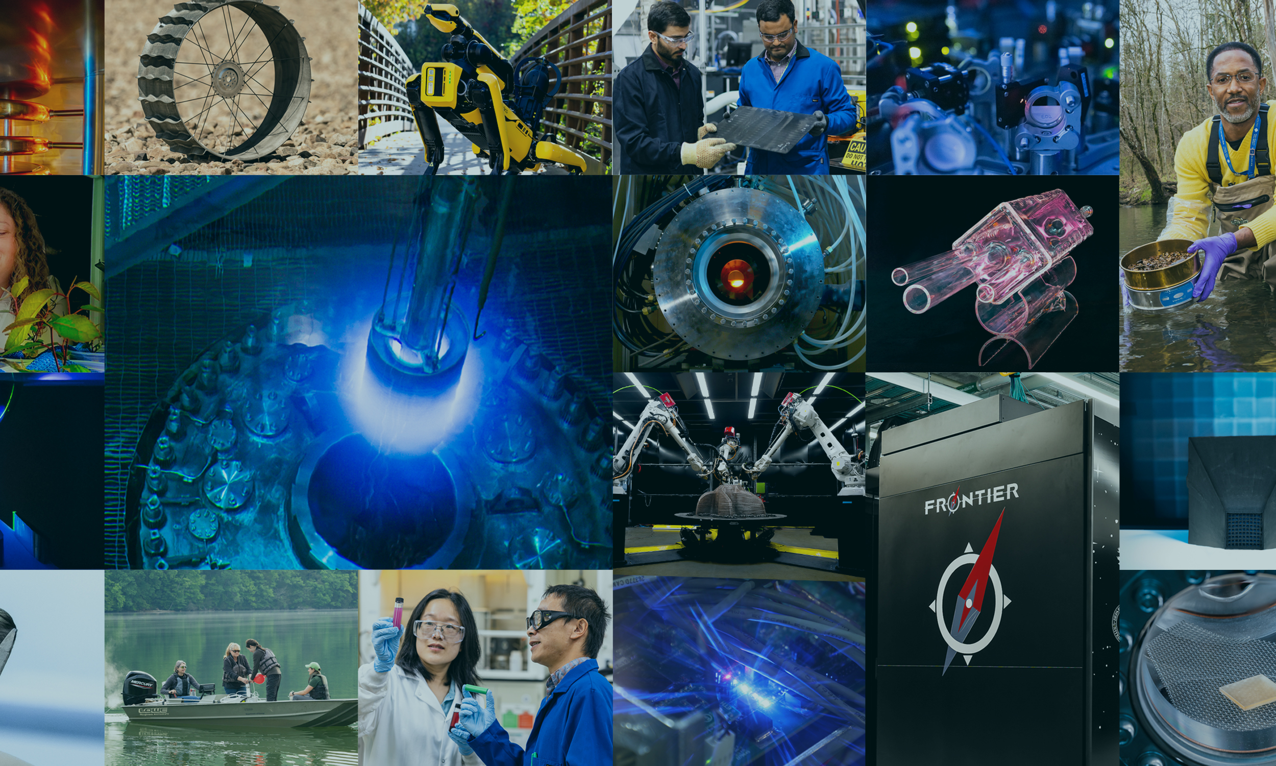 Collage of ORNL research areas