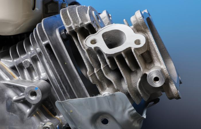 ACEAlloy cylinder: High-performance aluminum cerium alloys have automotive, aerospace and energy applications, such as this automotive cylinder head cast.