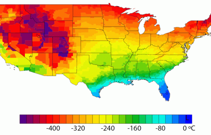 Heat temperature map