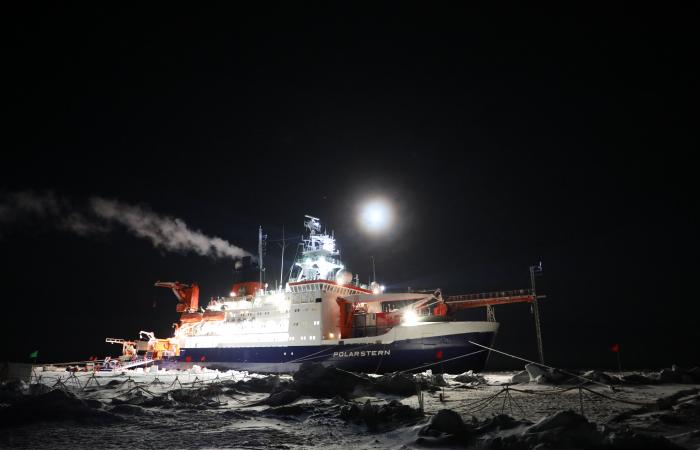 The icebreaker R/V Polarstern carried more than 60 ARM instruments for the MOSAiC expedition. Credit: U.S. Dept. of Energy ARM User Facility