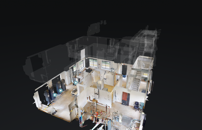 New virtual tours of ORNL facilities include the Building Technologies Research and Integration Center, shown in dollhouse view. Credit: ORNL, U.S. Dept. of Energy