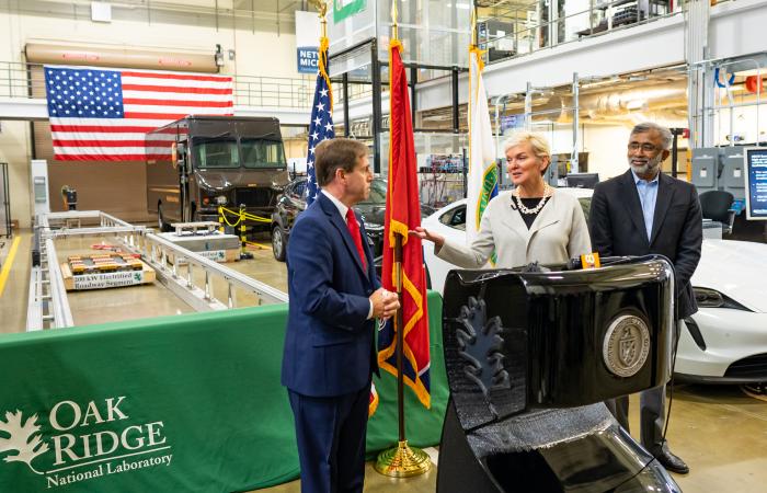 U.S. Secretary of Energy Granholm tours ORNL’s world-class science facilities