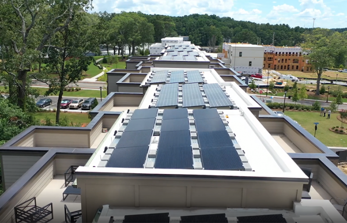 Georgia Smart Neighborhood rooftop solar array