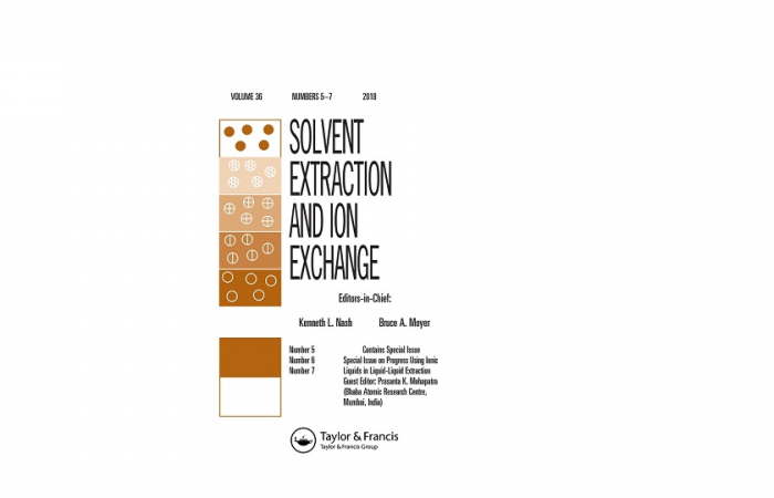 Solvent Extraction and Ion Exchange (Cover) Bruce A. Moyer is one of the Editors-in-Chief of this Journal