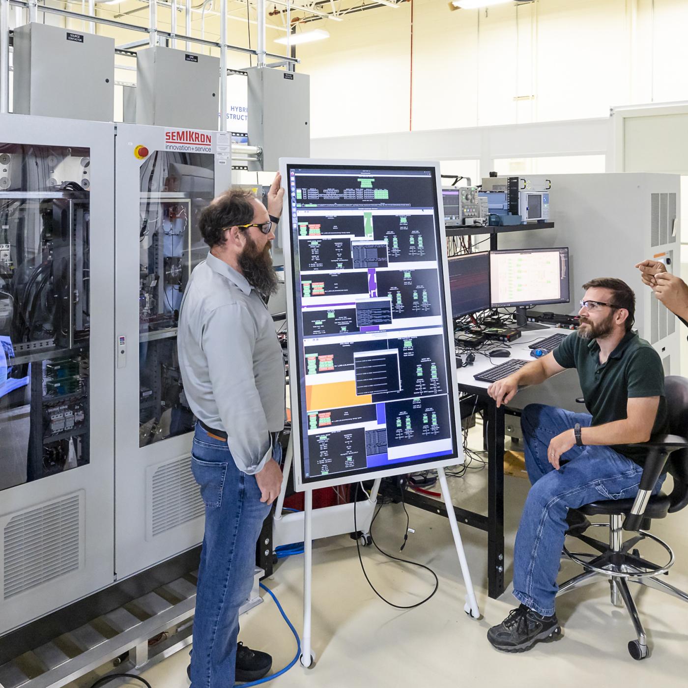 Through a new technical collaboration program, companies will be able to propose research projects that utilize the labs and expertise in ORNL’s Grid Research Integration and Deployment Center. Credit: Carlos Jones/ORNL, U.S. Dept. of Energy