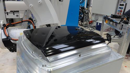 Non-woven prepreg for automotive panels