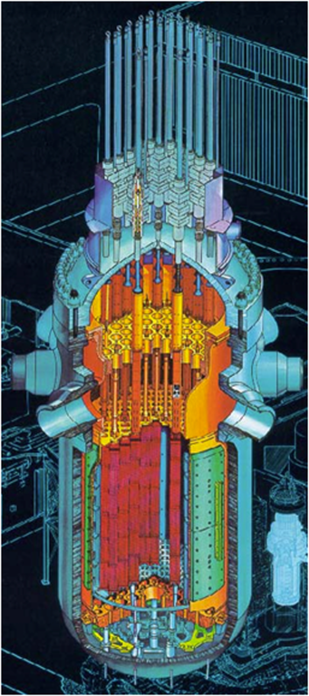 Reactor core illustration