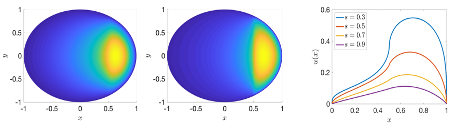 The solution manifold for different parameters is explored and compressed in the offline learning stage. The constructed reduced model faithfully reproduces the solution manifold with only 10 basis functions. Computer Science and Mathematics Division CSMD ORNL