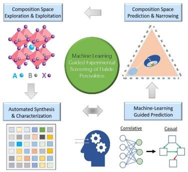 Machine Learning for Automated Exploration of Metal Halide Perovskites