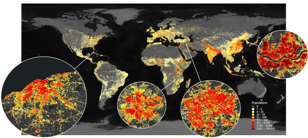 By studying the activity patterns of populations around the world, scientists at ORNL are identifying the communities that are most likely to face extreme climate events and associated national security challenges. Credit: Erik Schmidt/ORNL, U.S. Dept. of Energy