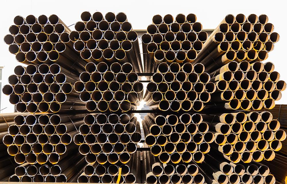 Bundled steel pipes