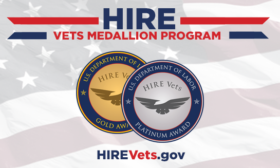 Department of Labor’s Honoring Investments in Recruiting and Employing American Military Veterans, or HIRE Vets, program. 