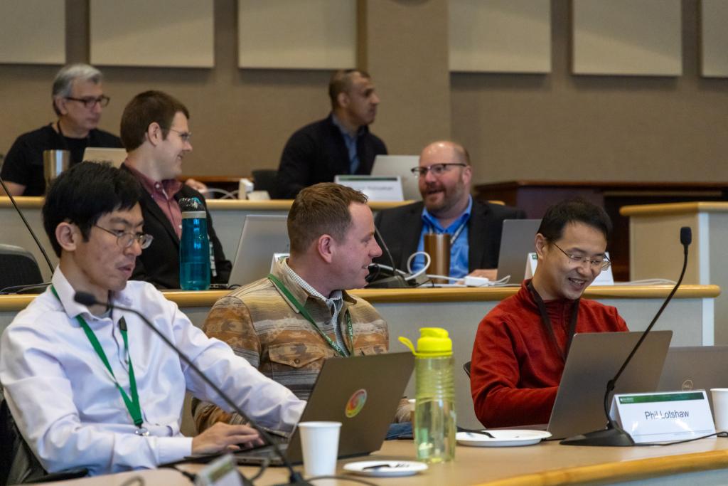 Quantum on the Quad brought together early- and mid-career researchers as well as senior staff and laboratory leadership to discuss ORNL’s role in the ever-growing field of quantum information science. Credit: Genevieve Martin/ORNL, U.S. Dept. pf Energy 