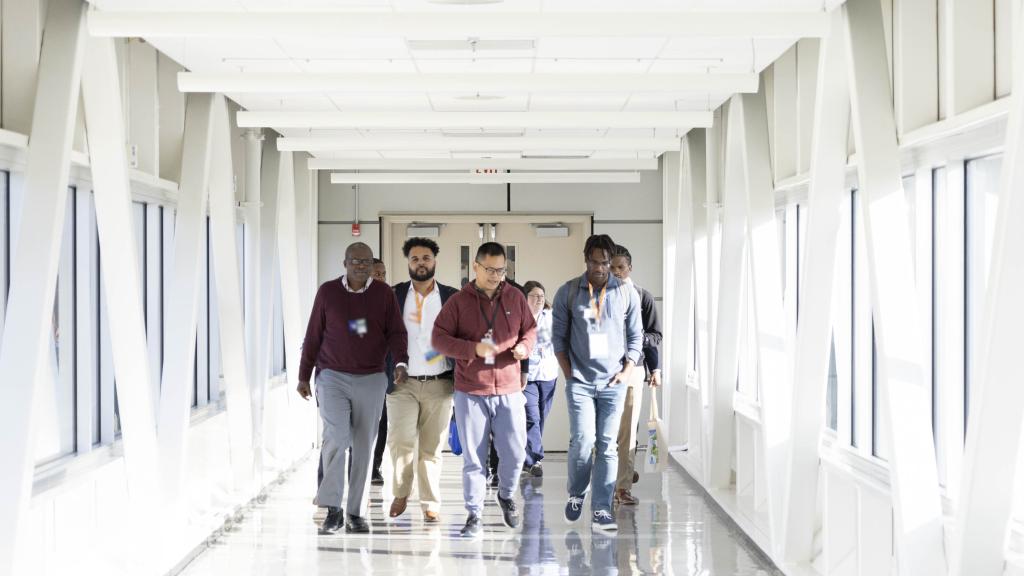 Attendees of the 2023 NSBP Annual Conference toured the Spallation Neutron Source at ORNL. Credit: Alonda Hines/ORNL, U.S. Dept. of Energy