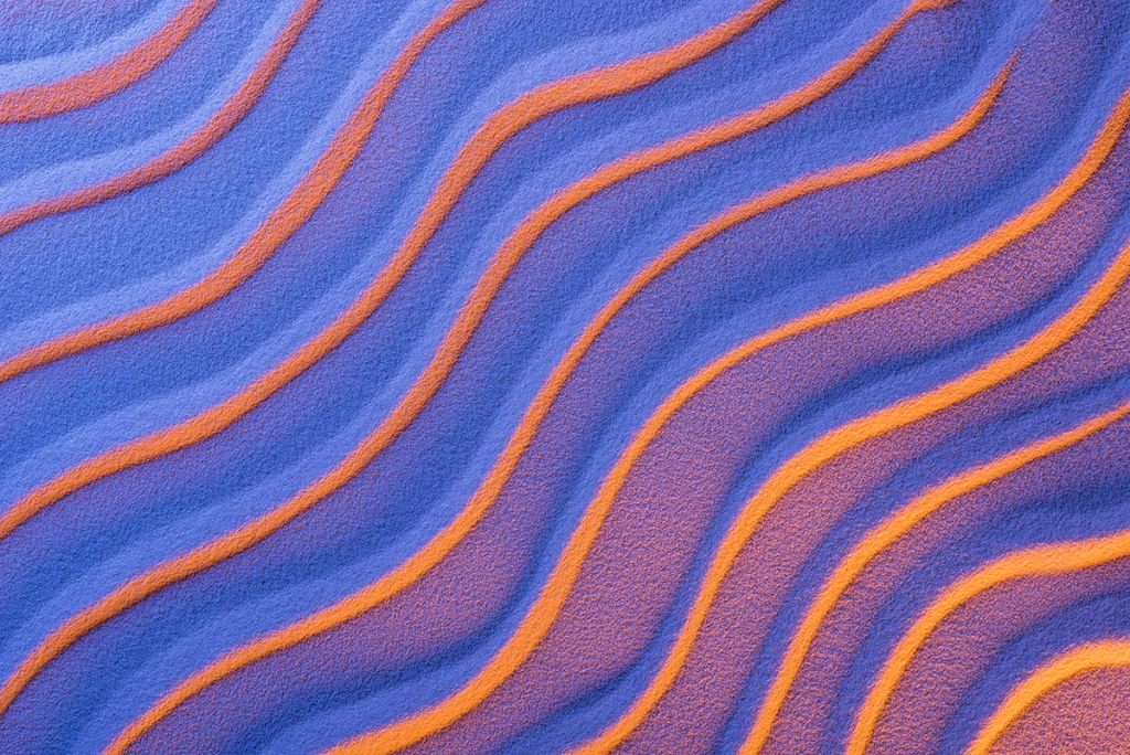 Waves in sand abstract image