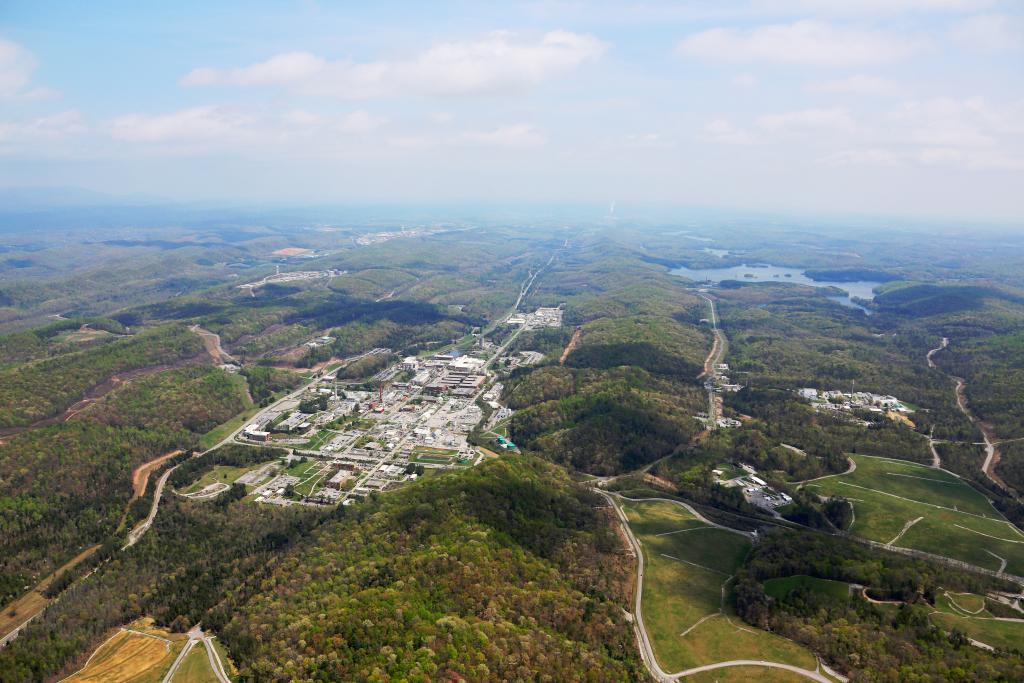 Aerial view of ORNL looking east