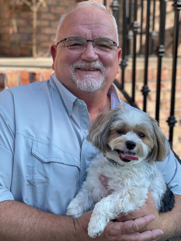 Scott Abston and his dog