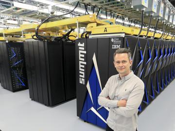 Gaute Hagen uses ORNL’s Summit supercomputer to model scientifically interesting atomic nuclei.