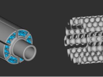 By using computer-aided design and additive manufacturing, developers can improve the performance characteristics of geothermal tools, such as this optimized rotor design, and reduce production cost. Credit: ORNL/U.S. Dept. of Energy