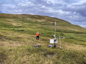 As part of the Next-Generation Ecosystem Experiments Arctic project, scientists are gathering and incorporating new data about the Alaskan tundra into global models that predict the future of our planet. Credit: ORNL/U.S. Dept. of Energy
