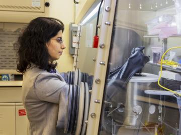 Collaborators at Idaho National Laboratory performed optical spectroscopic measurements. Credit: INL, U.S. Dept. of Energy
