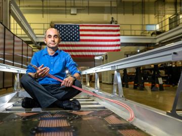 Burak Ozpineci is a globally recognized leader in power electronics research. He was named an ORNL Corporate Fellow in fall 2021. Credit: Carlos Jones/ORNL, U.S. Dept. of Energy