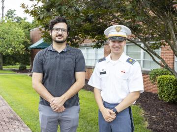 ORNL researcher James Ghawaly and West Point Cadet Andrew Sanchez