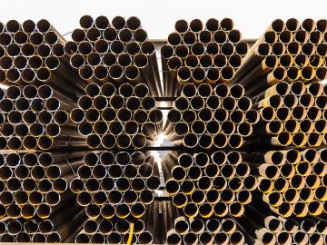 Bundled steel pipes