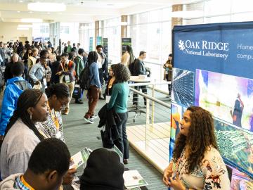 NSBP Annual Conference attendees came to ORNL on Nov. 10, 2023. Credit: Carlos Jones/ORNL, U.S. Dept. of Energy