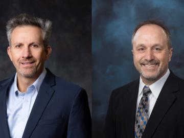 The Oppenheimer Science and Energy Leadership Program has selected Yarom Polsky and Jim Serafin as fellows for its 2024 cohort. Credit: Carlos Jones/ORNL, U.S. Dept. of Energy