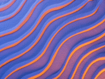 Waves in sand abstract image