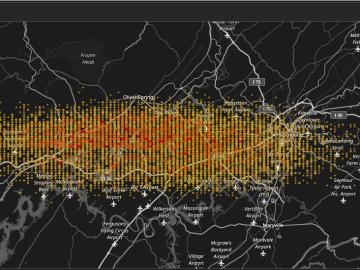 ORNL’s wireless sensor network provides researchers with an accurate index of population density in half-hour increments. ORNL’s wireless sensor network provides researchers with an accurate index of population density in half-hour increments.