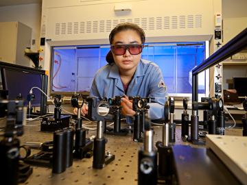 Chengyun Hua applied for a Liane B. Russell Distinguished Early Career Fellowship after meeting ORNL researchers at a Society of Women Engineers conference. Chengyun Hua applied for a Liane B. Russell Distinguished Early Career Fellowship after meeting ORNL researchers at a Society of Women Engineers conference.