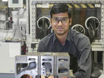 Niyanth Sridharan's research at Oak Ridge National Laboratory has contributed to understanding the unexpected behavior of irradiated alloys.