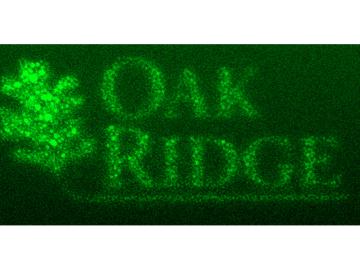 To direct-write the logo of the Department of Energy’s Oak Ridge National Laboratory, scientists started with a gray-scale image. To direct-write the logo of the Department of Energy’s Oak Ridge National Laboratory, scientists started with a gray-scale image.