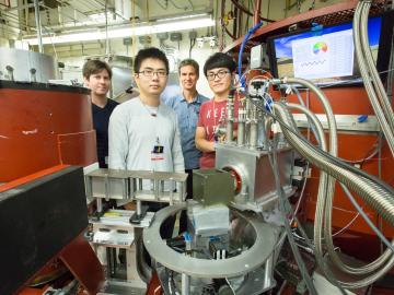 A team from ORNL, Indiana University and Max Planck Institute in Germany has implemented a technique with Wollaston prisms to expand the capabilities currently available at ORNL’s High Flux Isotope Reactor instrument HB-1. A team from ORNL, Indiana University and Max Planck Institute in Germany has implemented a technique with Wollaston prisms to expand the capabilities currently available at ORNL’s High Flux Isotope Reactor instrument HB-1.
