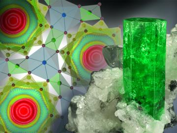 ORNL researchers discovered that water in beryl displays some unique and unexpected characteristics. (Photo by Jeff Scovil) ORNL researchers discovered that water in beryl displays some unique and unexpected characteristics. (Photo by Jeff Scovil)