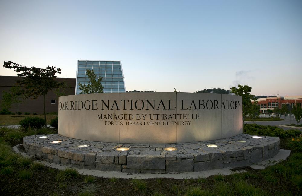Oak Ridge National Laboratory entrance sign