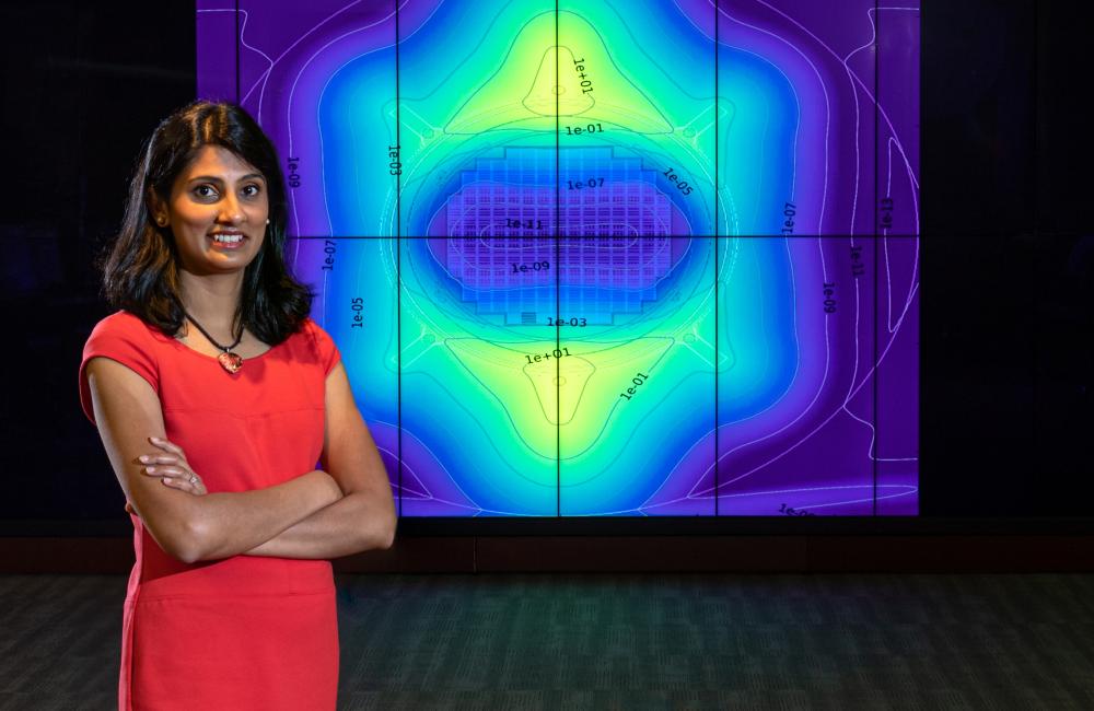 Eva Davidson, a nuclear engineer at Oak Ridge National Laboratory, is developing modeling and simulation techniques for current and future nuclear reactors. 
