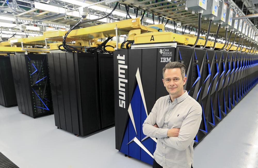 Gaute Hagen uses ORNL’s Summit supercomputer to model scientifically interesting atomic nuclei.