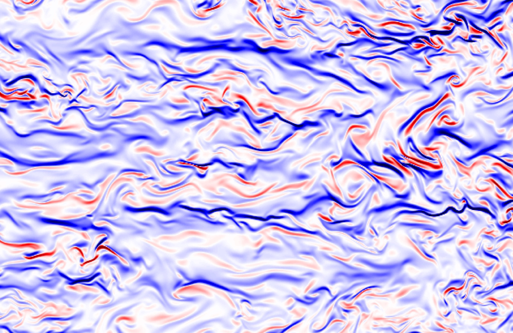 Simulations performed on Oak Ridge National Laboratory’s Summit supercomputer generated one of the most detailed portraits to date of how turbulence disperses heat through ocean water under realistic conditions. Credit: Miles Couchman
