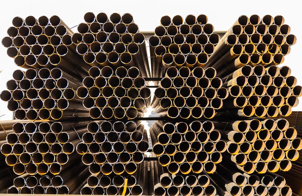Bundled steel pipes