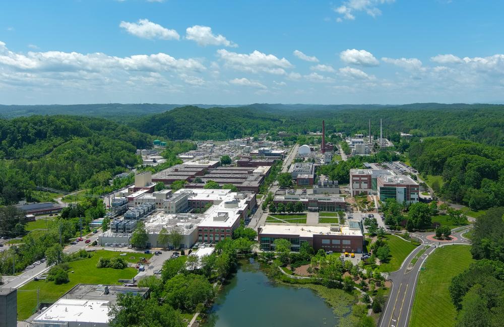 Aerial photograph of the Lab, Bethel Valley