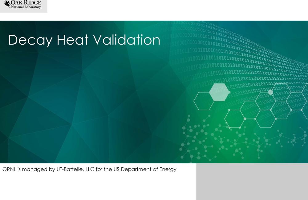 Decay Heat Validation